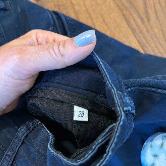 Serge Blanco Francais 702 navy slim chino pants size 28 - Picture 5 of 14